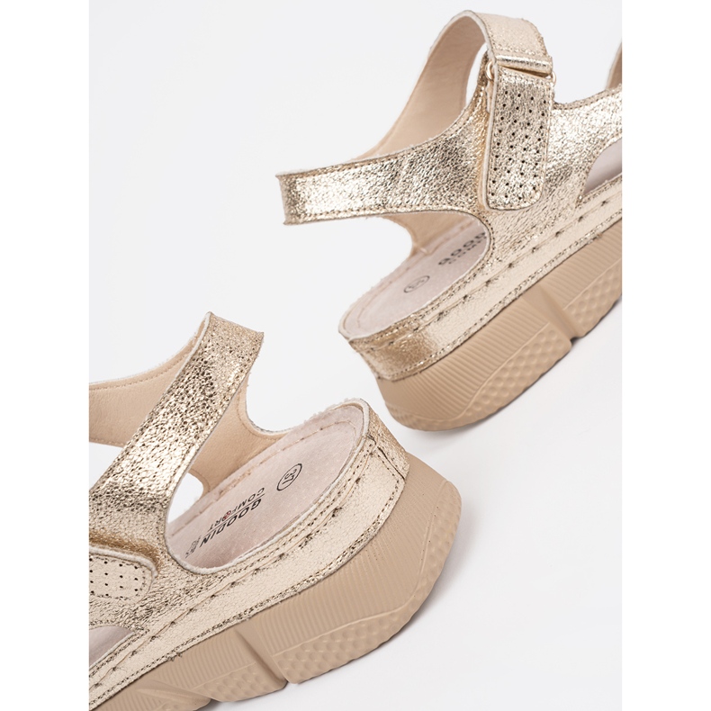 Goodin Sandalias de mujer Golden Classic Women dorado 1