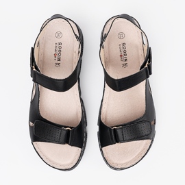 Goodin Sandalias de mujeres clásicas negras negro 3