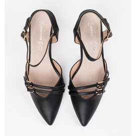 Goodin Zapatos negros con tacón abierto 1
