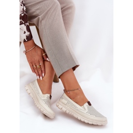 Openwork Vinceza 95336 ballerinas naturales beige 6