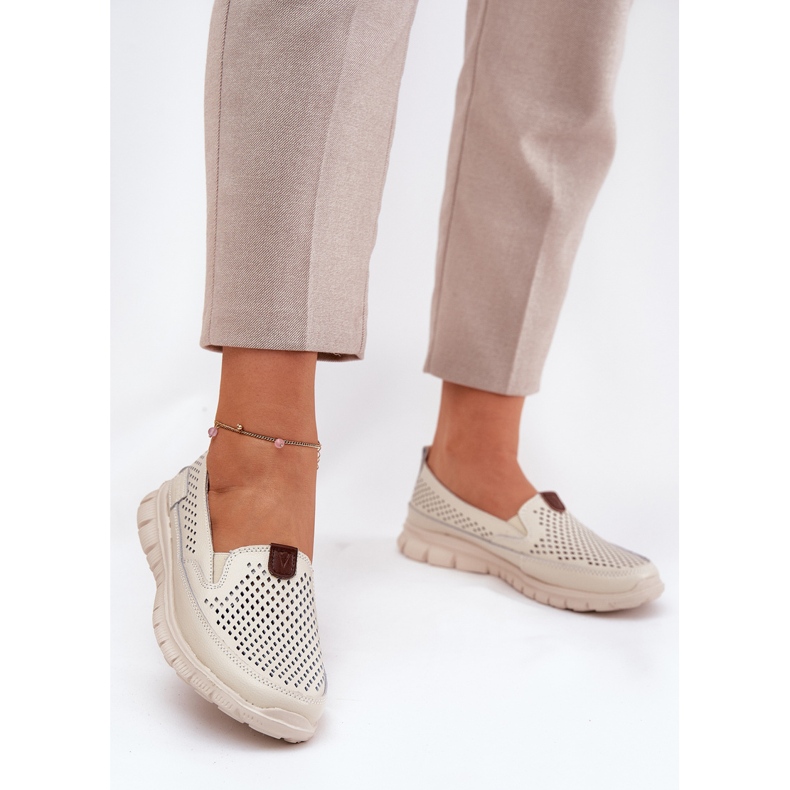 Openwork Vinceza 95336 ballerinas naturales beige 2
