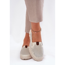 Openwork Vinceza 95336 ballerinas naturales beige 3