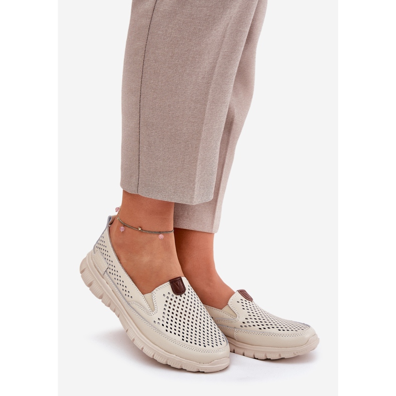 Openwork Vinceza 95336 ballerinas naturales beige 1