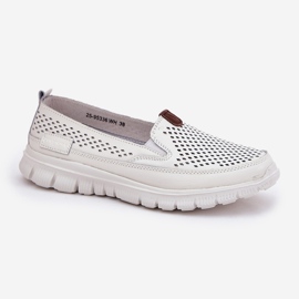 Openwork Vinceza 95336 Ballerinas naturales blanco 4
