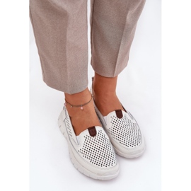 Openwork Vinceza 95336 Ballerinas naturales blanco 5