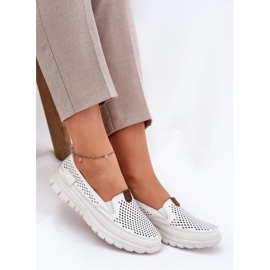Openwork Vinceza 95336 Ballerinas naturales blanco 6