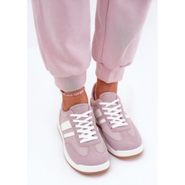Evento Zapatillas de deporte femeninas con gamuza ecológico púrpura violeta 5