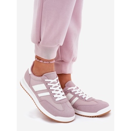Evento Zapatillas de deporte femeninas con gamuza ecológico púrpura violeta 1