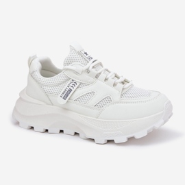 Evento Zapatillas deportivas de zapatillas para mujeres en una suela blanca gruesa blanco 4