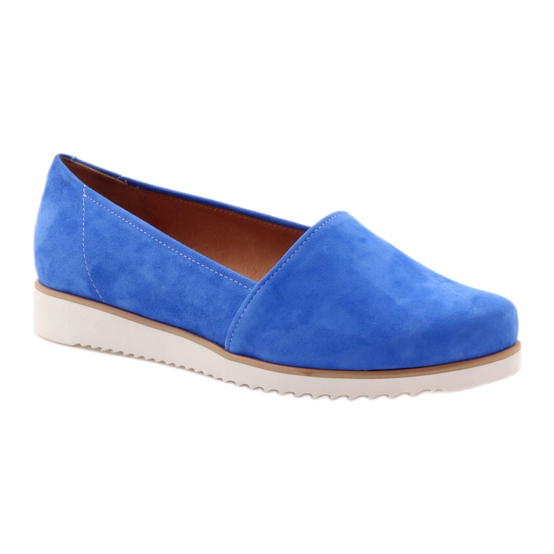 Badura Zapatos de cuero para mujeres azules 1