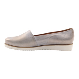 Zapatos de mujer badura beige y dorado 2