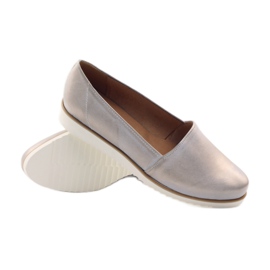 Zapatos de mujer badura beige y dorado 3 Zapatos de mujer badura beige y dorado 3