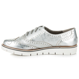 Kylie Zapatos plateados con cordones gris 2