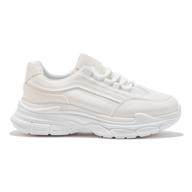 Zapatillas blancas de mujer. blanco 4