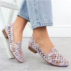 Zapatos de trabajo de mujer para mujeres con flores coloridas Jezzi ASA222-8 multicolor 1