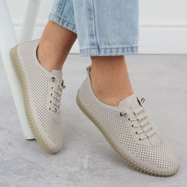 Los zapatos de trabajo de trabajo para mujeres resbalaron beige filippo dp6140 5