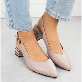 Bombas para mujeres en un tacón decorativo Pink Vinceza 62217 rosado 6