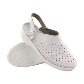 Zapatillas blancas con cuña médica ortopédica blanco 3