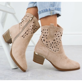 Vinceza Botas de pura femenina beige beige vincza 58452 4