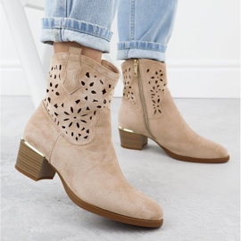 Vinceza Botas de pura femenina beige beige vincza 58452 5