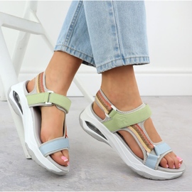 Rieker W3151-90 Sandalias deportivas verde 4