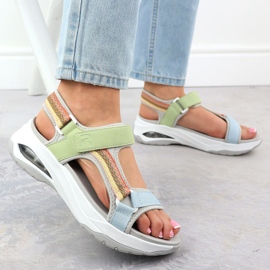 Rieker W3151-90 Sandalias deportivas verde 5