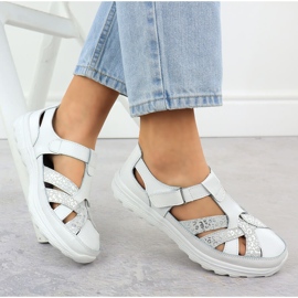 ARTIKER Zapatos blancos de arte de arte femenino 4