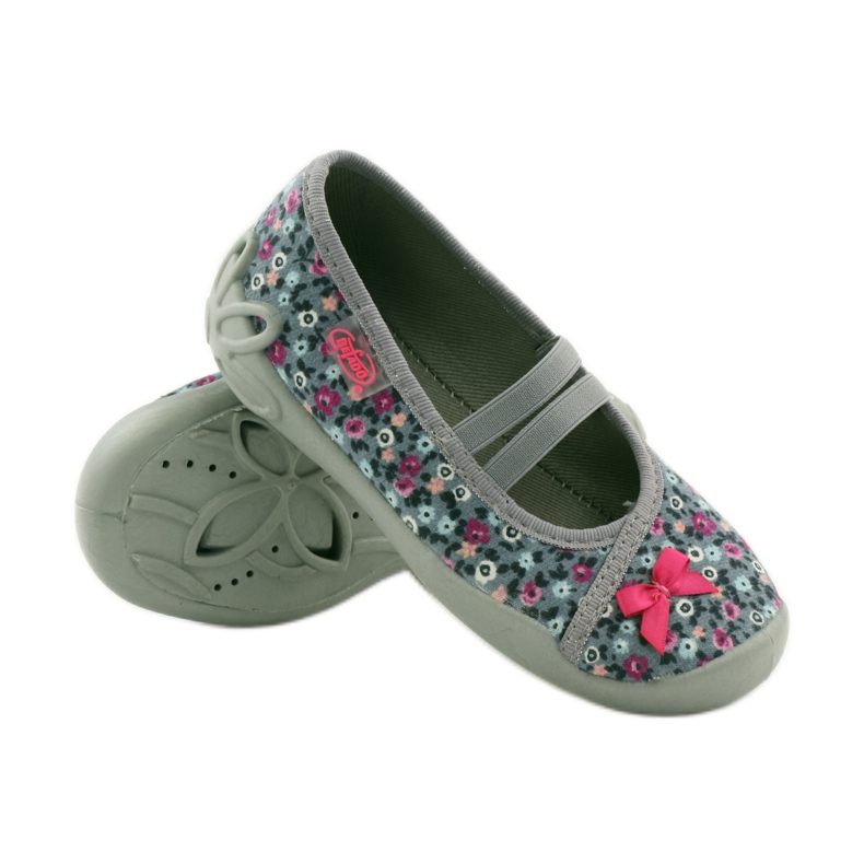 Zapatillas casa niña pradera Befado 116x227 rosado gris 3