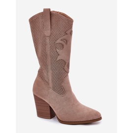 Botas de vaquero abiertas en la publicación S.Barski Hy51-606 beige 4