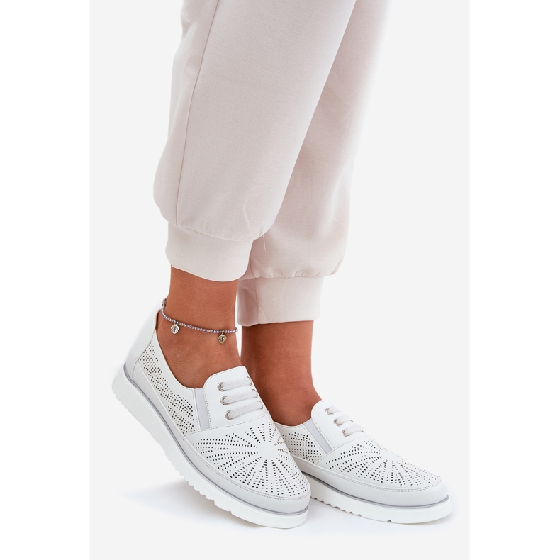 Evento Los zapatos de mujer se resbalaron blancos 1 Evento Los zapatos de mujer se resbalaron blancos 1