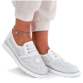 Evento Los zapatos de mujer se resbalaron blancos 8