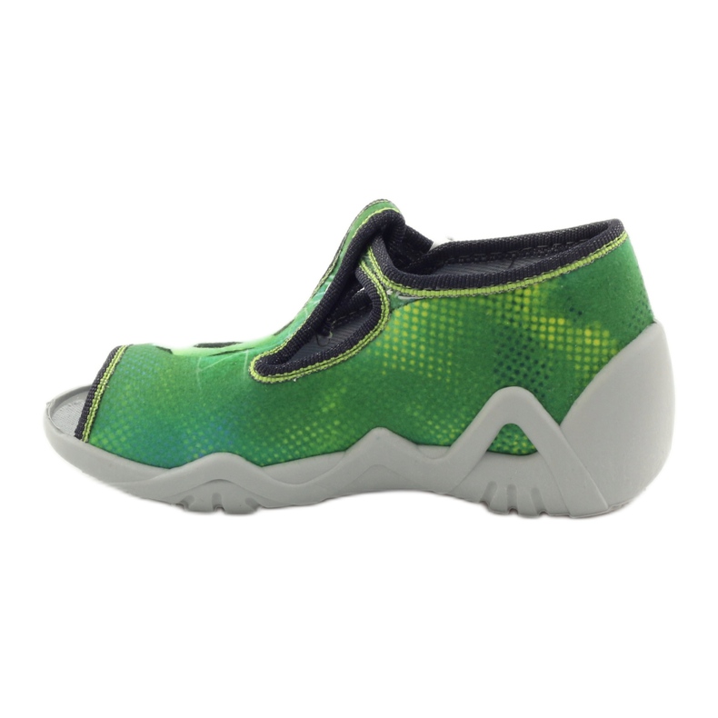Zapatos infantiles befado, pantuflas 217p093 verde con pelota 2