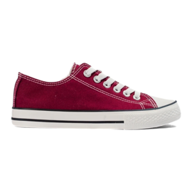 Deportivas de mujer Shelovet burdeos rojo 2