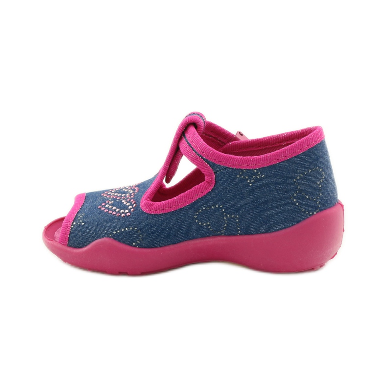 Befado 213p101 zapatillas con corazón azul marino rosado 2