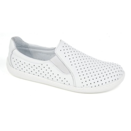 Cape de zapatos blancos Pollonus de cuero descalzo 5-1308-025 9