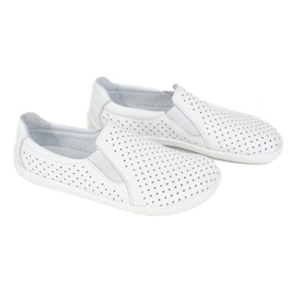 Cape de zapatos blancos Pollonus de cuero descalzo 5-1308-025 10