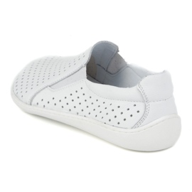 Cape de zapatos blancos Pollonus de cuero descalzo 5-1308-025 15