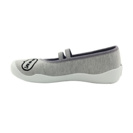 Befado zapatos infantiles bailarinas babuchas 116Y235 gris 2