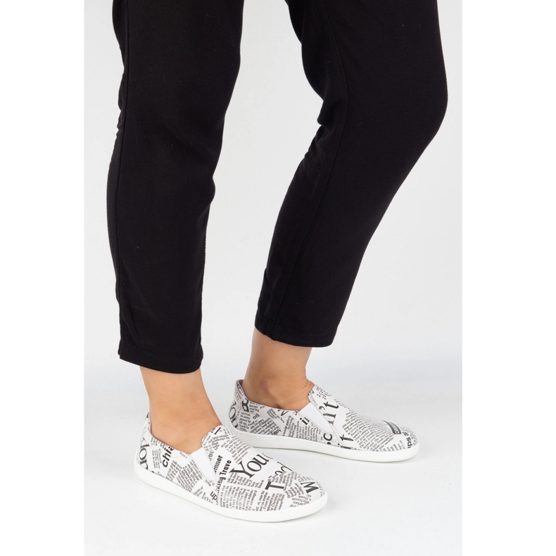 Pollonus Mujeres de cuero descalzo blanco 1