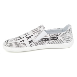 Pollonus Mujeres de cuero descalzo blanco 7