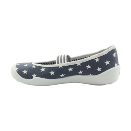 Zapatillas casa niña Befado 193y064 estrellas gris blanco 2