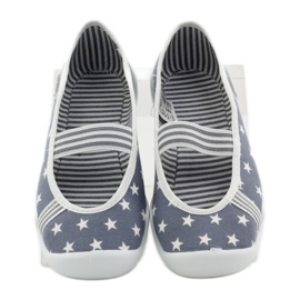Zapatillas casa niña Befado 193y064 estrellas gris blanco 4