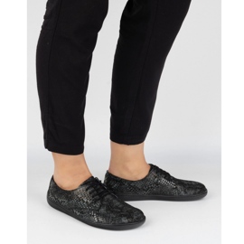 Pollonus Cuero para mujeres Pollono 5-1288-028 Manguera negra negro 12