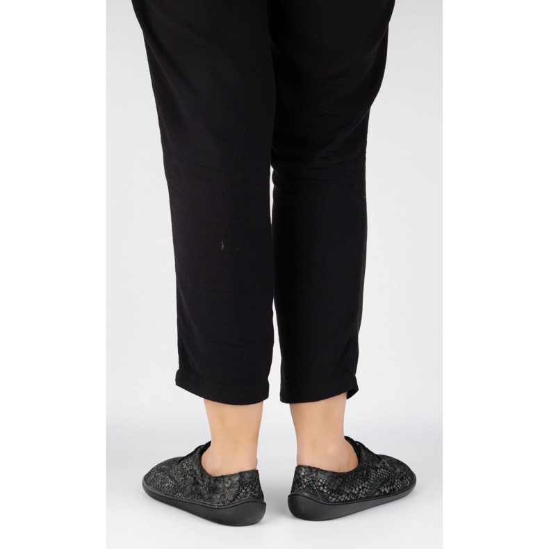 Pollonus Cuero para mujeres Pollono 5-1288-028 Manguera negra negro 2