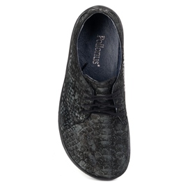 Pollonus Cuero para mujeres Pollono 5-1288-028 Manguera negra negro 11