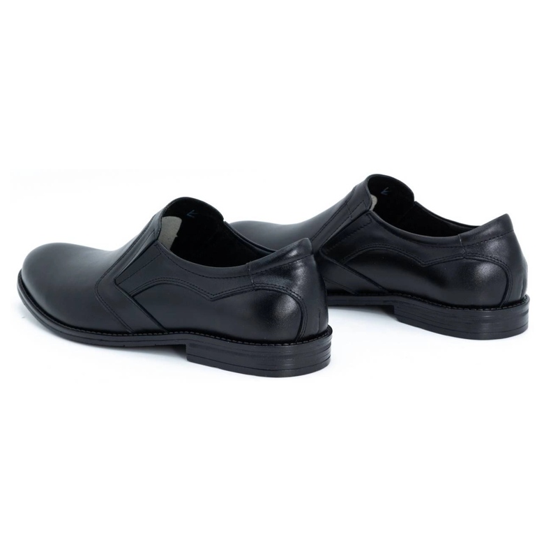 Olivier Zapatos de hombre elegantes en piel 283LU negro 4