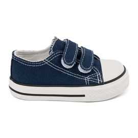 Deportivas infantiles Vico con cierre de velcro azul marino 1