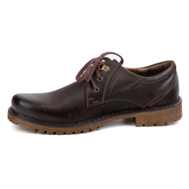 Zapatos de cuero para hombres olivier 312gt marrón oscuro 1