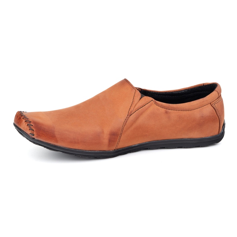 Olivier Zapatos para hombres mocasines de cuero insertado 306 kz de ladrillo rojo 1