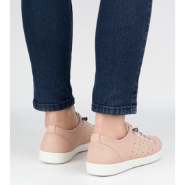 Vriston Zapatos de cuero para mujeres 081 Polvo de rosa rosado 6